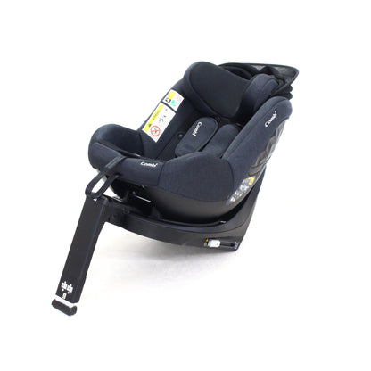コンビ クルムーヴ R129 エッグショック CA チャイルドシート (ISOFIX固定 / R129適合) 4972990186018  ブラック 整備済みアウトレット品 [中古(C)]