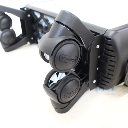 [中古(C)] [2020年発売モデル] デロンギ マルチダイナミックヒーター MDHU12-BK 1200W ピュアホワイト＋マットブラック (暖房目安 8～10畳) mdhu12-bk　[可]