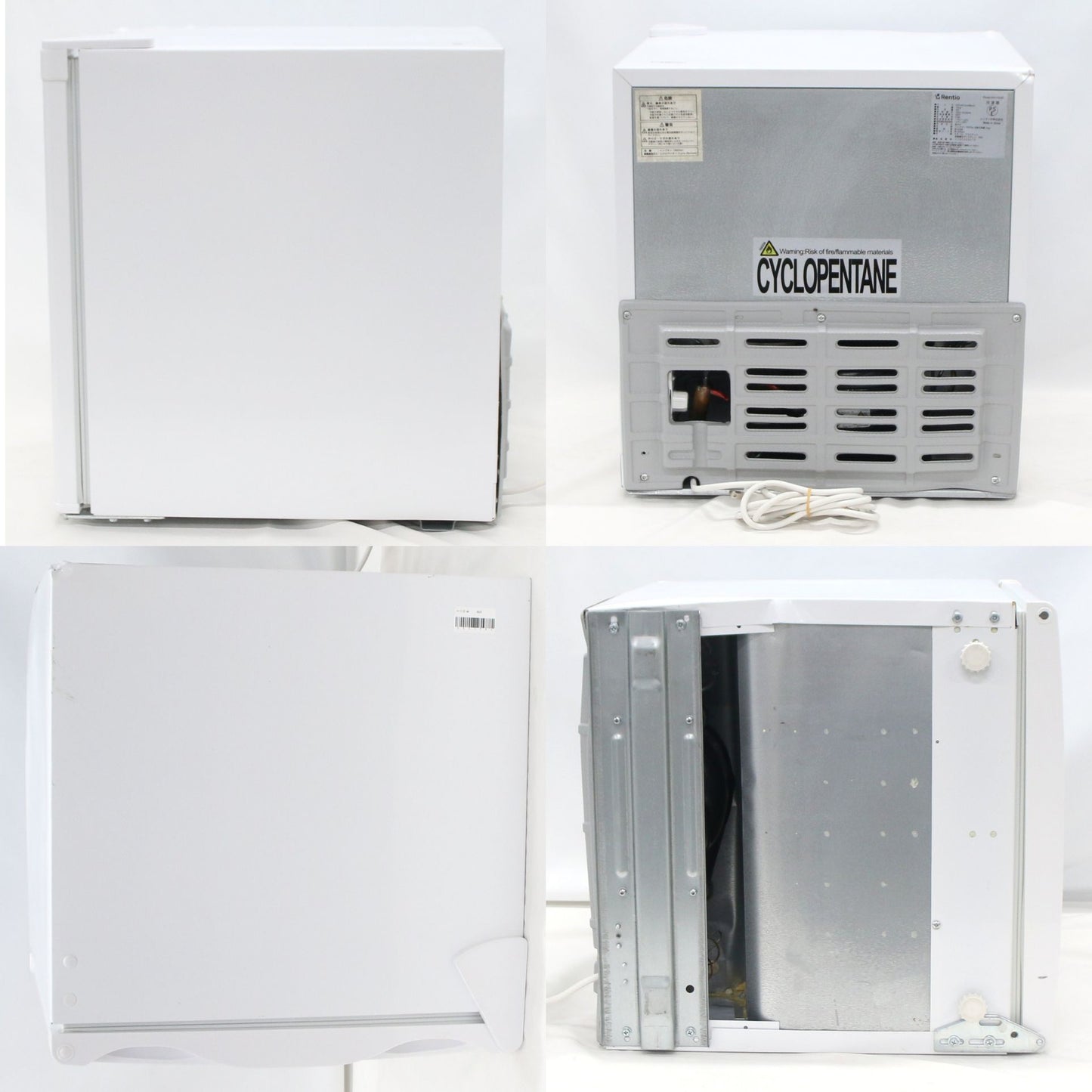 [中古(C)] [32L]レンティオ 小型冷凍庫 1ドア セカンド冷凍庫 RN-FZ32　rn-fz32-wh ホワイトrn-fz32-wh　[可]