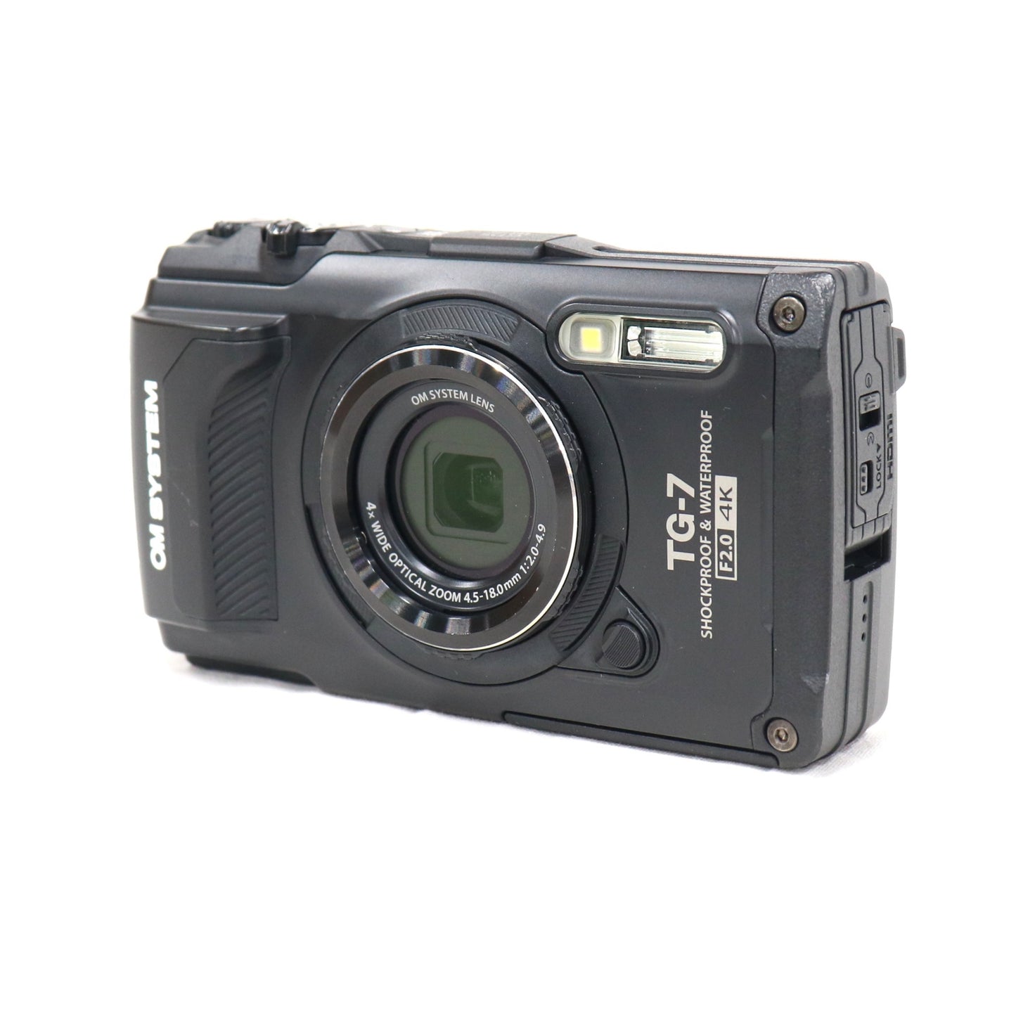 OM SYSTEM 防水カメラ Tough TG-7 コンパクトデジタルカメラ　tg-7-b  ブラック 整備済みアウトレット品 [良い(B)]