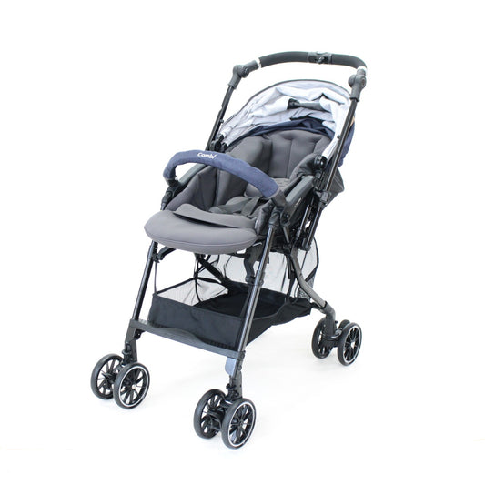 [中古(B)] コンビ ベビーカー スゴカルα compact エッグショック AW ノーブルネイビー NB [良い]