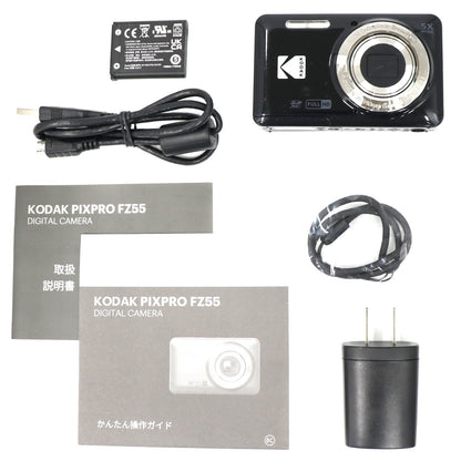 コダック PIXPRO FRIENDLY ZOOM FZ55 コンパクトデジタルカメラ pixpro-fz55-bk  ブラック 整備済みアウトレット品 [中古(C)]