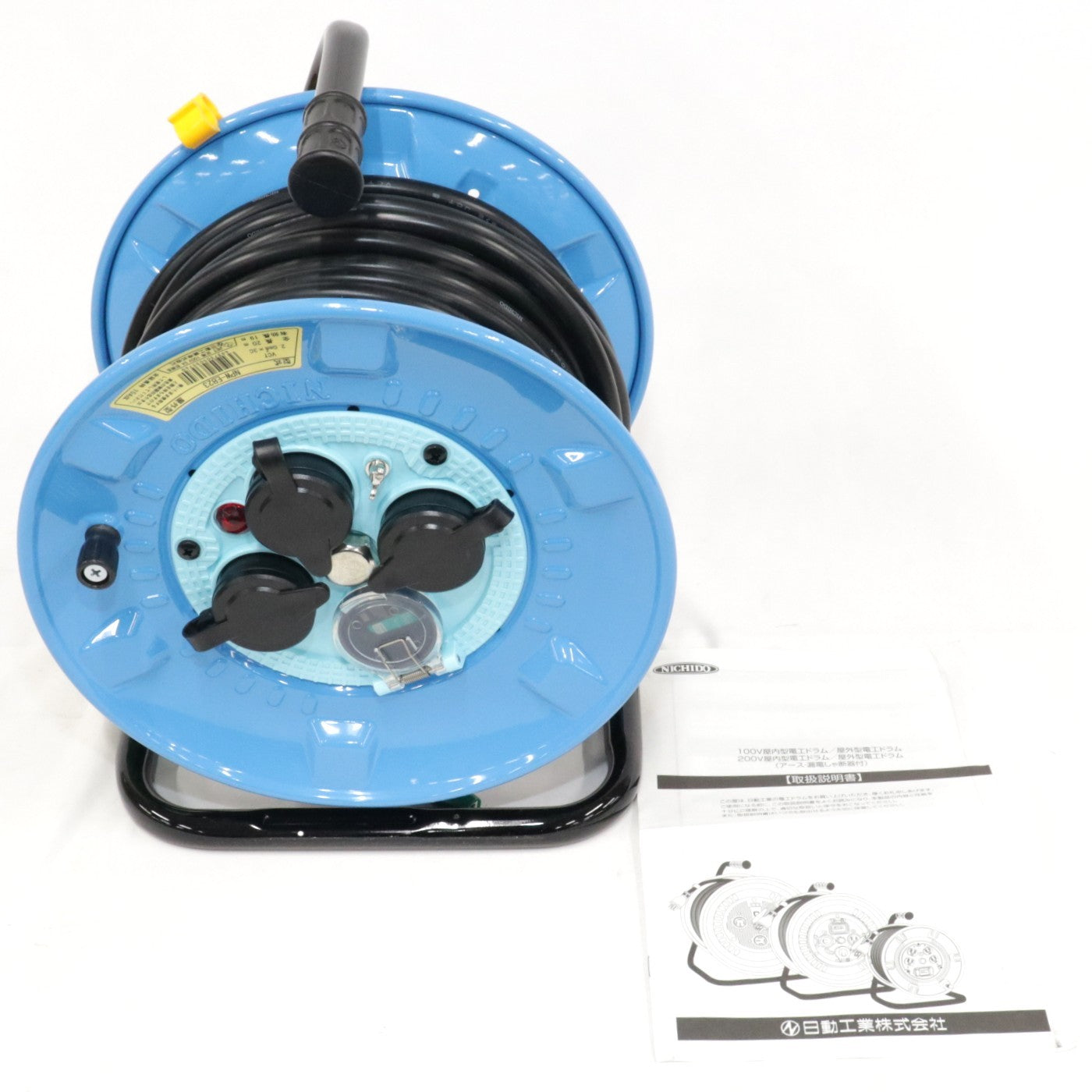 [中古(B)] 日動工業 電工ドラム 100V 防雨防塵型NPW-EB23 漏電保護専用ブレーカー付 20m npw-eb23  [良い]