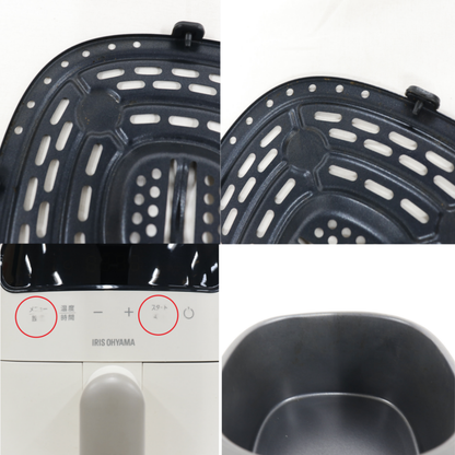 アイリスオーヤマ FV-M30A-C 過熱水蒸気 ノンフライ・エアフライヤー fv-m30a-c  アイボリー 整備済みアウトレット品 [中古(C)]