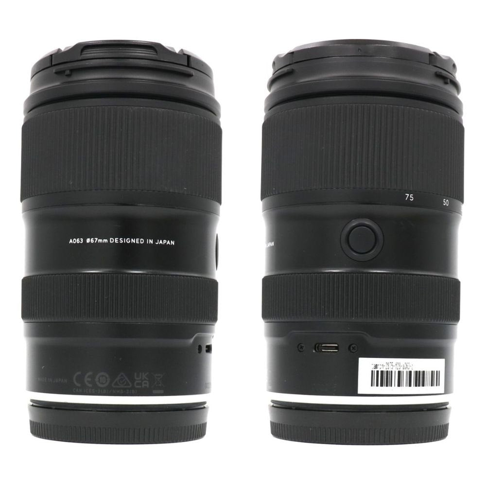タムロン 28-75mm F/2.8 Di III VXD G2 標準ズームレンズ(Model A063) ニコン Zマウント用 tamron-2875-f28-a063-z   整備済みアウトレット品 [中古(B)]