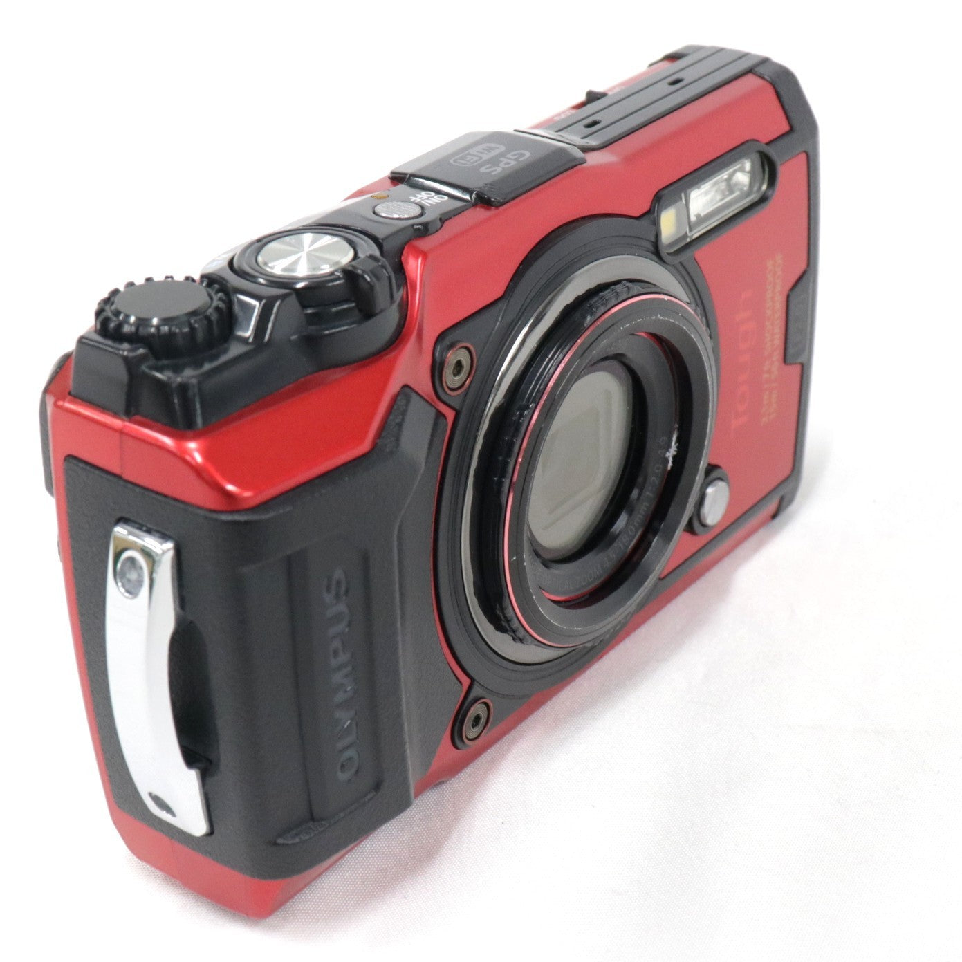 [中古(B)] OLYMPUS 防水カメラ STYLUS Tough TG-6　tg-6-r レッド [良い]