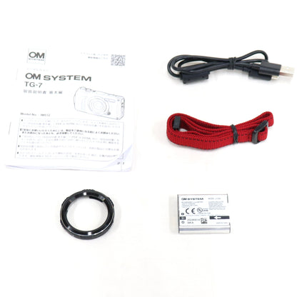 OM SYSTEM 防水カメラ Tough TG-7 コンパクトデジタルカメラ　tg-7-b  ブラック 整備済みアウトレット品 [良い(B)]
