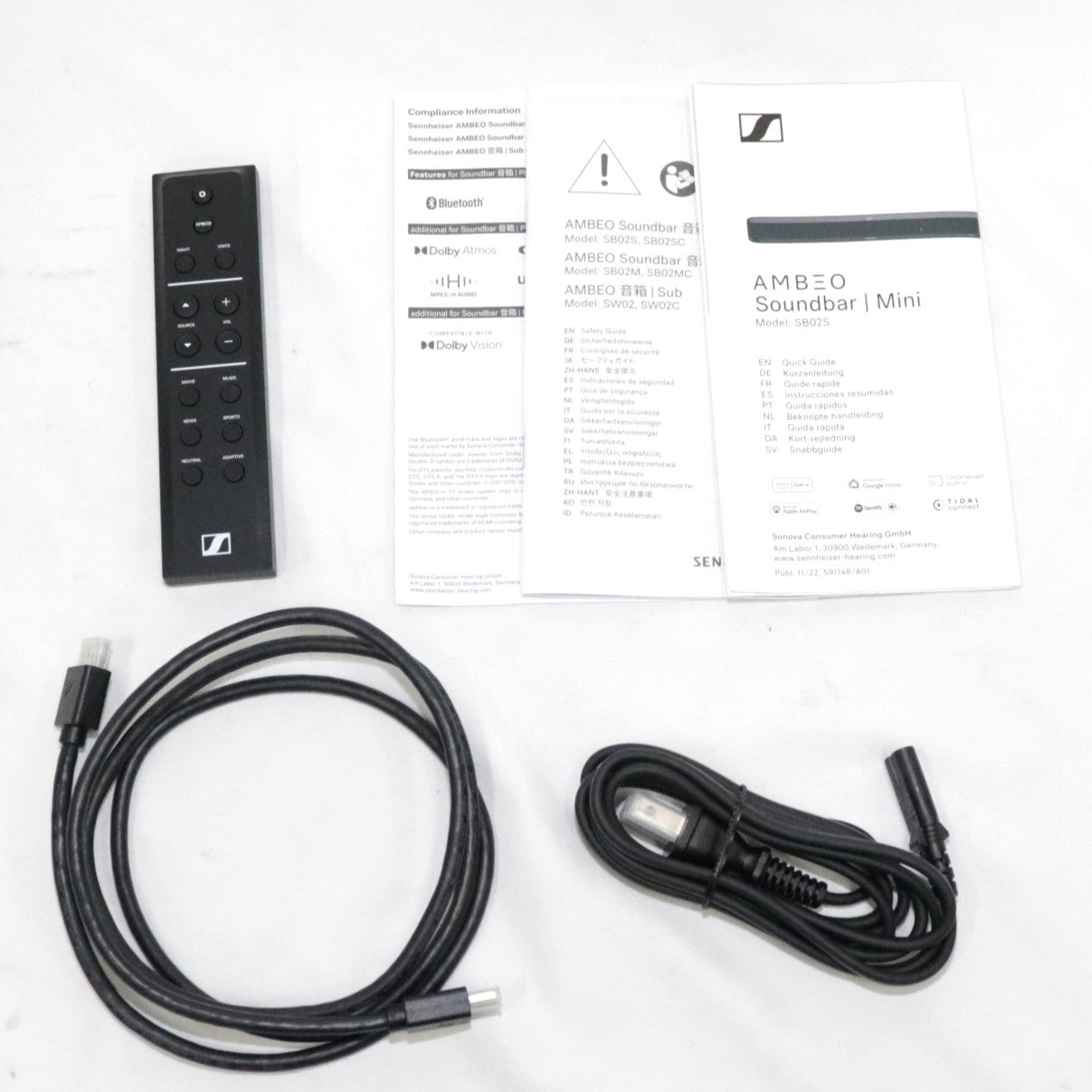 [中古(A)] Sennheiser AMBEO Soundbar Mini スピーカー sb02s sb02s[非常に良い]