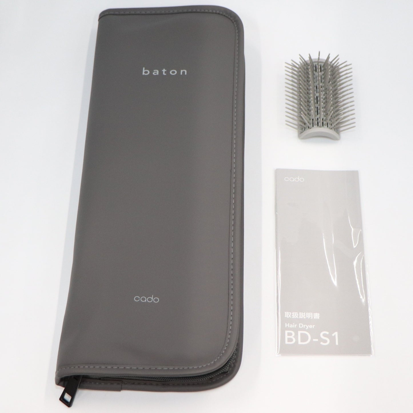 [中古(B)] cado baton (バトン) スティック型ヘアドライヤー BD-S1　bd-s1-ss シルバー [良い]