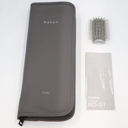 [中古(B)] cado baton (バトン) スティック型ヘアドライヤー BD-S1　bd-s1-ss シルバー [良い]