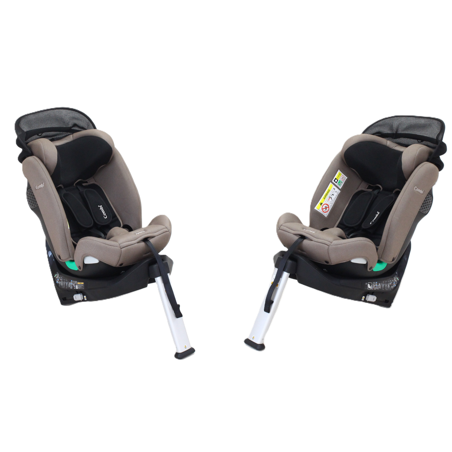 コンビ クルムーヴ ロング R129 エッグショック EA チャイルドシート (ISOFIX固定 / R129適合) 4972990193641  グレージュ 整備済みアウトレット品 [良い(B)]