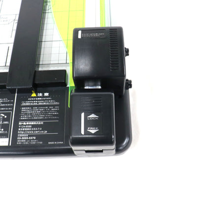 カール事務器 ディスクカッター裁断機 A4サイズ DC-210N ブラック dc-210n   整備済みアウトレット品 [良い(B)]