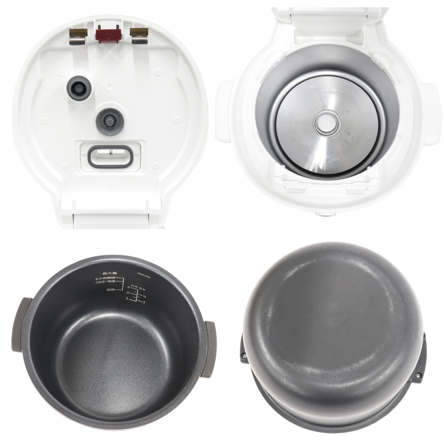 [中古(B)] タイガー TIGER COOKPOT(クックポット) COK-B220 電気圧力鍋 cok-b220-w マットホワイト [良い]
