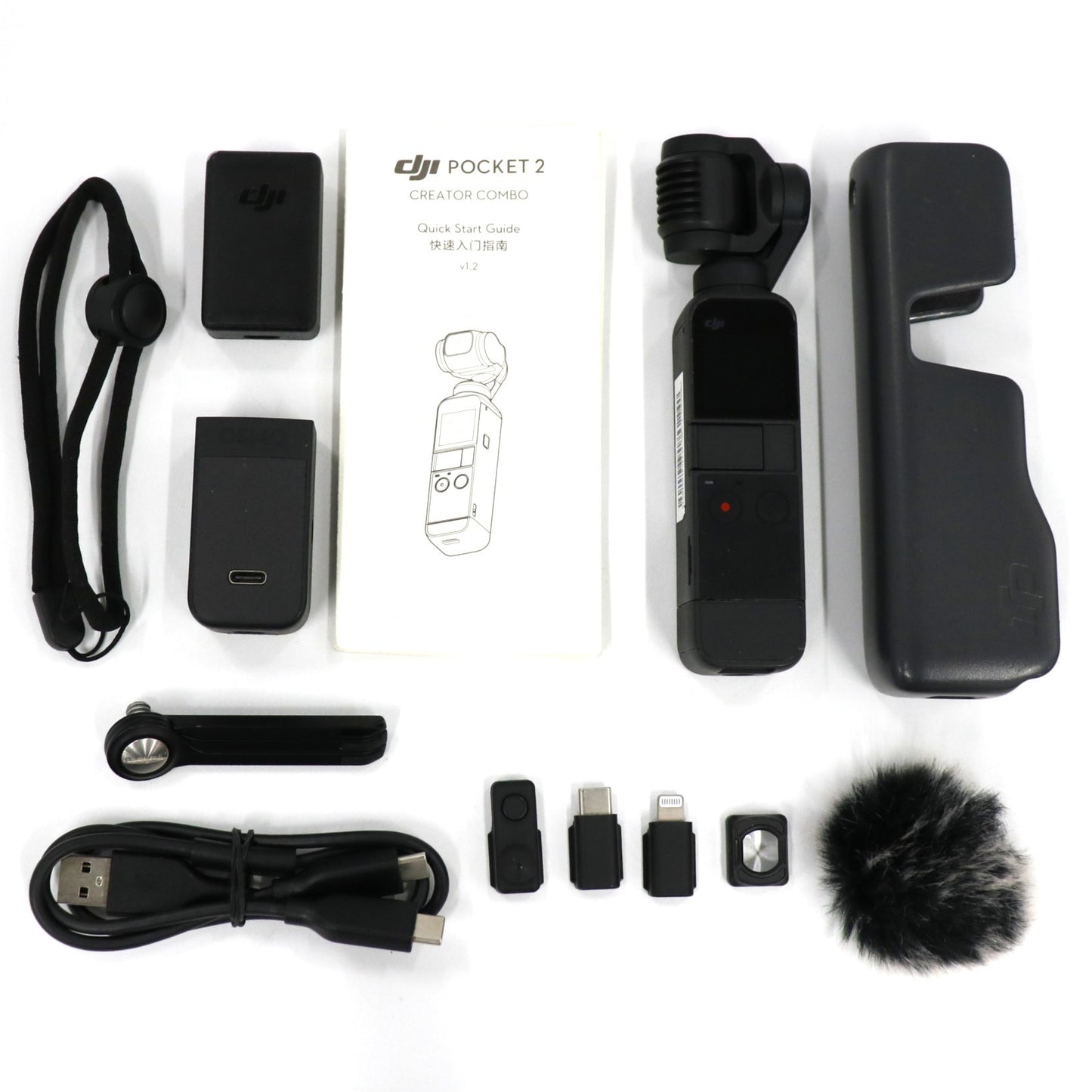 [中古(C)] DJI Pocket 2 Creator Combo (ポケット2クリエーターコンボ) 3軸スタビライザー搭載 ハンドヘルドカメラ ビデオカメラ osmopocket-2-combo[可]