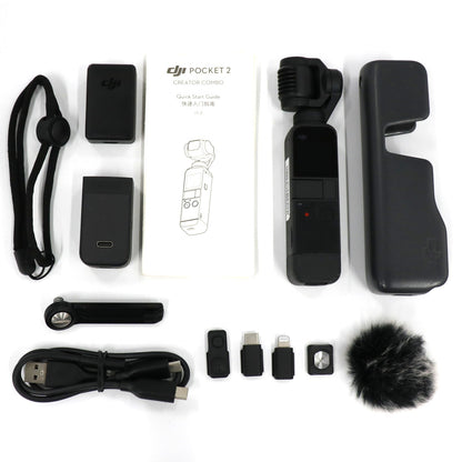 [中古(C)] DJI Pocket 2 Creator Combo (ポケット2クリエーターコンボ) 3軸スタビライザー搭載 ハンドヘルドカメラ ビデオカメラ osmopocket-2-combo[可]