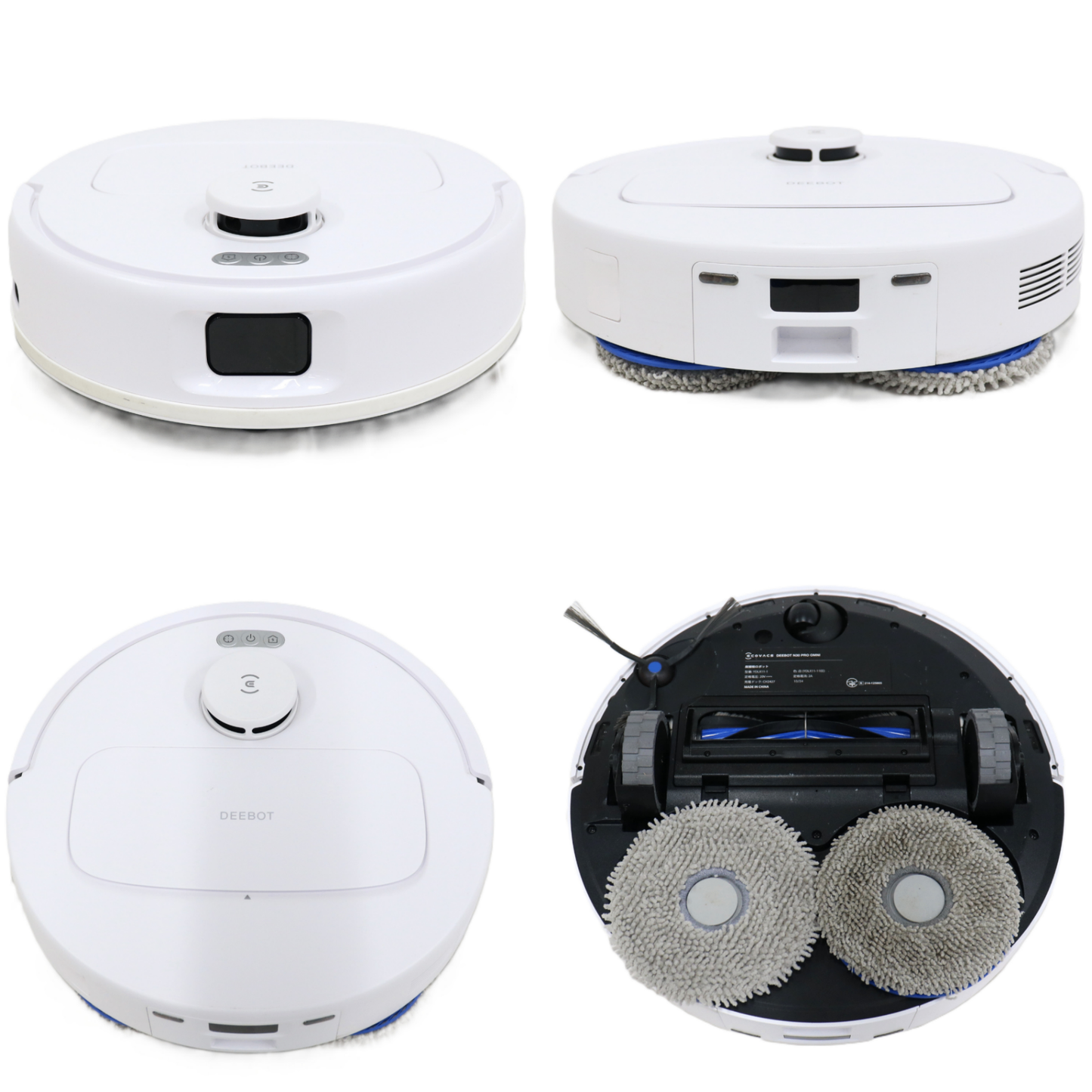 ECOVACS DEEBOT N30 PRO OMNI ロボット掃除機　deebot-n30pro-omni-w  ホワイト 整備済みアウトレット品 [良い(B)]