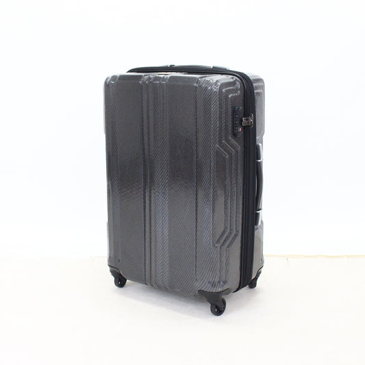 [3-5泊向けサイズ]LEGEND WALKER GRAND 5604 ブレイド・ウルトラライト 57L/拡張時64L ハードスーツケース 5604-59-bkcb  ブラックカーボン 整備済みアウトレット品 [良い(B)]