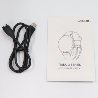 [中古(A)] ガーミン(GARMIN) Venu 3 スマートウォッチ venu3-w ホワイトストーン/シルバー[非常に良い]