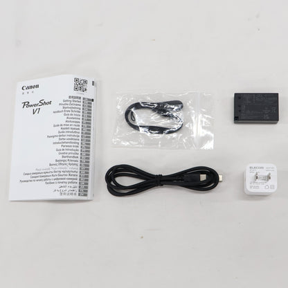 [中古(C)] Canon PowerShot V1 コンパクトデジタルカメラ ブラック　psv1 ブラック 　[可]