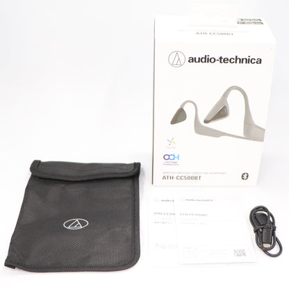 [中古(C)] audio-technica(オーディオテクニカ) ATH-CC500BT 軟骨伝導ワイヤレスヘッドホン　ath-cc500bt-bg ベージュ [可]