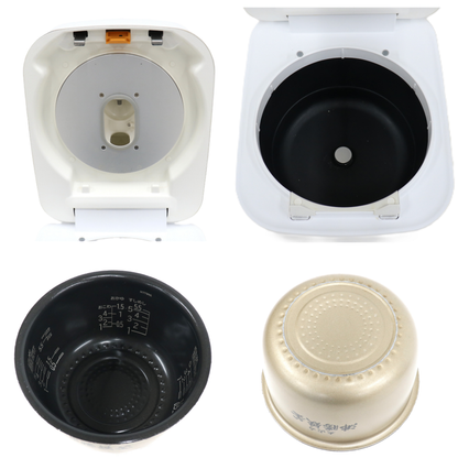 [5.5合炊き] 日立 ふっくら御膳 RZ-V100GM 圧力＆スチームIHジャー炊飯器 沸騰鉄釜 rz-v100gm-w  フロストホワイト 整備済みアウトレット品 [中古(C)]