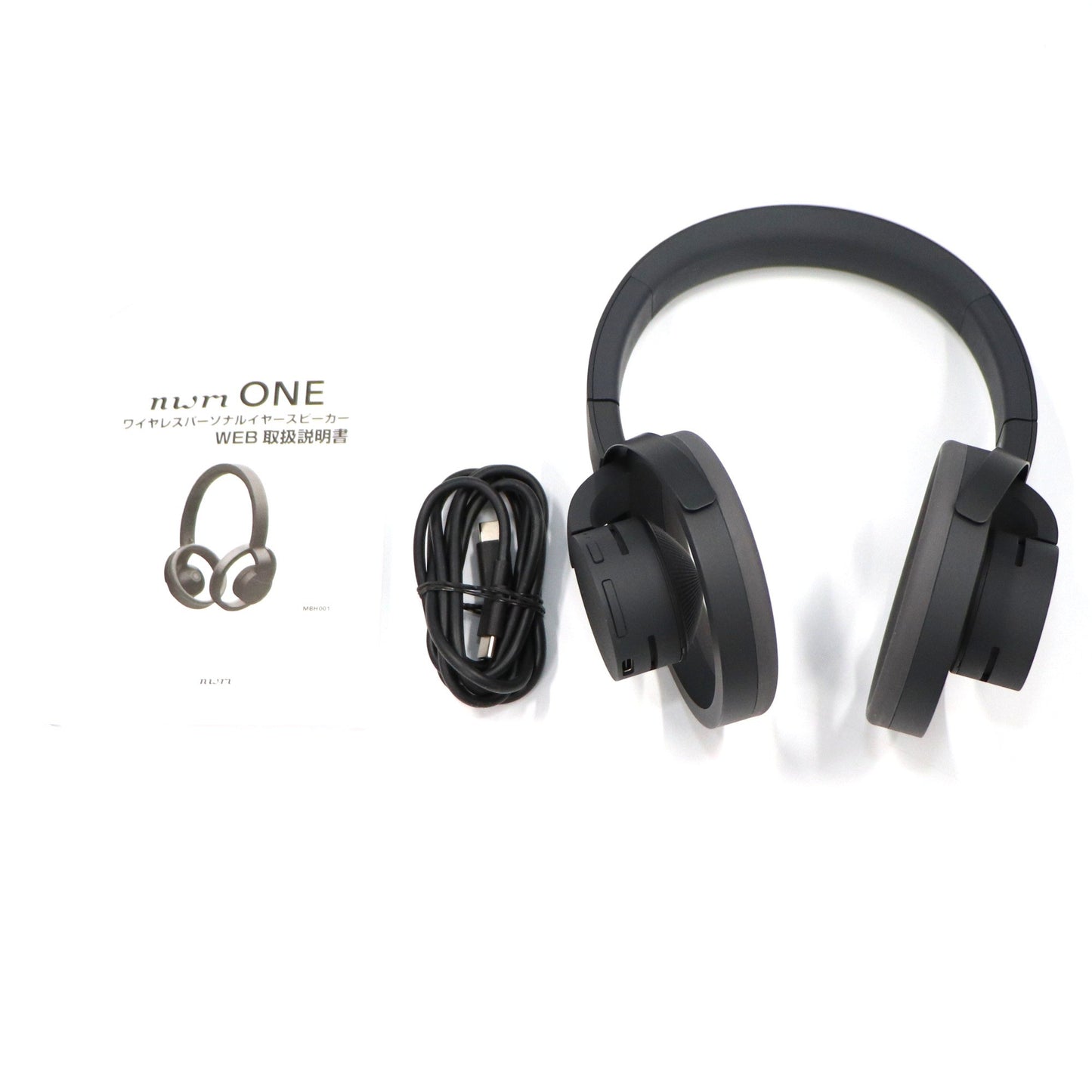 [中古(A)] nwm(ヌーム) ONE オープンイヤー型 オーバーヘッド 耳スピーカー ヘッドホン nwm-one-dg ダークグレイ[非常に良い]