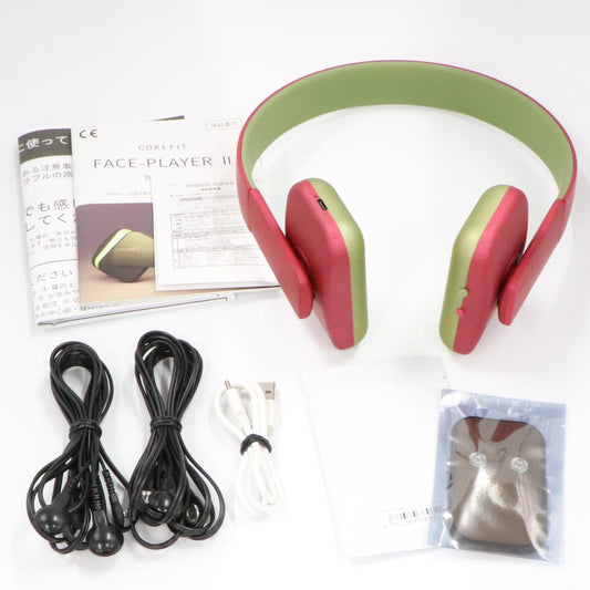 [中古(A)] コアフィット(COREFIT) FACE PLAYER Ⅱ フェイスプレイヤー2 美顔器(リモートプレイヤー・ジェルパッド2枚付き) シキブパープル[非常に良い]