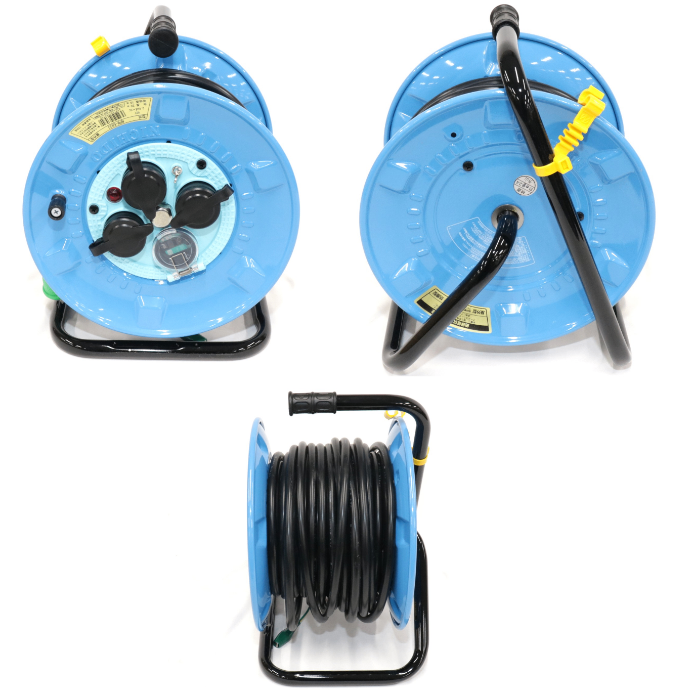 [中古(B)] 日動工業 電工ドラム 100V 防雨防塵型NPW-EB23 漏電保護専用ブレーカー付 20m npw-eb23  [良い]