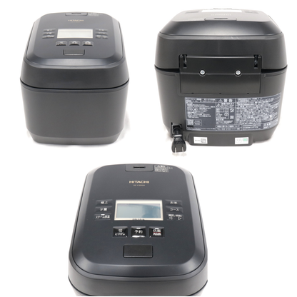 [中古(C)] [5.5合炊き] 日立 ふっくら御膳 RZ-V100GM 圧力＆スチームIHジャー炊飯器 沸騰鉄釜 rz-v100gm-k フロストブラック [可]