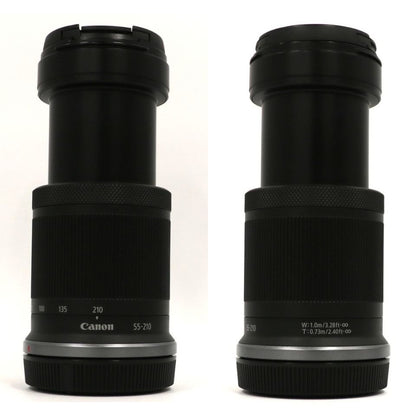 CANON RF-S55-210mm F5-7.1 IS STM 望遠ズームレンズ rf-s55-210isstm-b  ブラック 整備済みアウトレット品 [中古(B)]