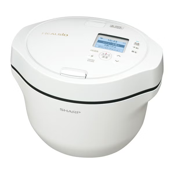 シャープ ヘルシオ ホットクック KN-HW24K 2〜6人用 2.4L容量 kn-hw24k-w   【90％分返金保証付】新品