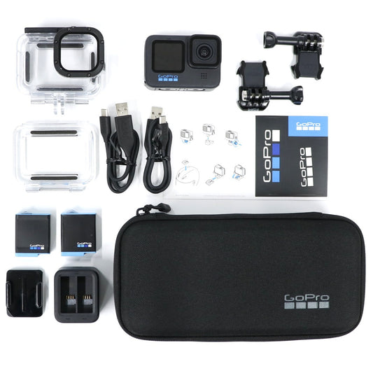 GoPro HERO10 Black アクションカメラ アクセサリーセット  hero10-black   整備済みアウトレット品 [中古(C)]