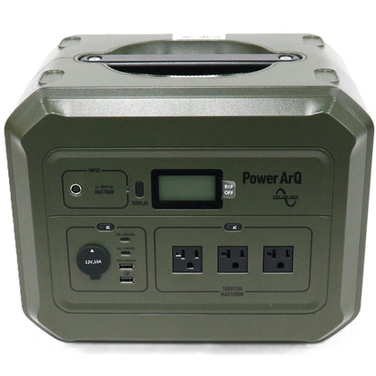 加島商事 PowerArQ Pro ポータブル電源（1000Wh）Smart Tap　pwarqpro1000-olive  オリーブドラブ 整備済みアウトレット品 [良い(B)]