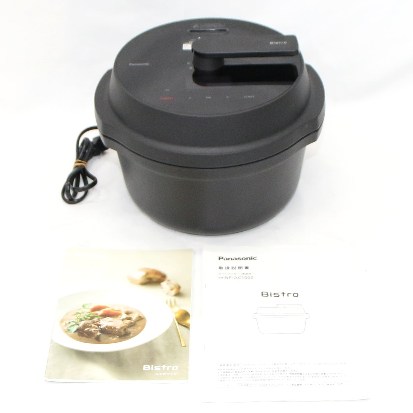 [中古(C)] パナソニック 自動調理鍋 オートクッカー ビストロ NF-AC1000　nf-ac1000-k ブラックnf-ac1000-k　[可]