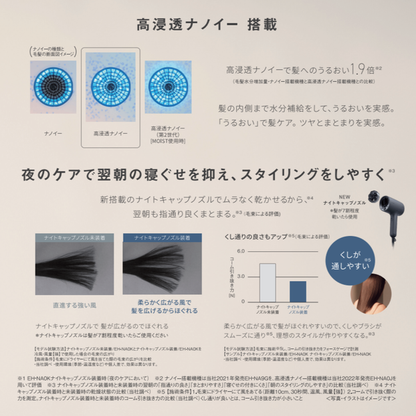 新品 【90％分返金保証付】   パナソニック ヘアードライヤー ナノケア EH-NA0K eh-na0k-p