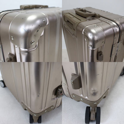 [3-5泊向けサイズ]LEGEND WALKER 1510 65L アルミ製ハードスーツケース　1510-63-cgd  シャンパンゴールド 整備済みアウトレット品 [中古(C)]