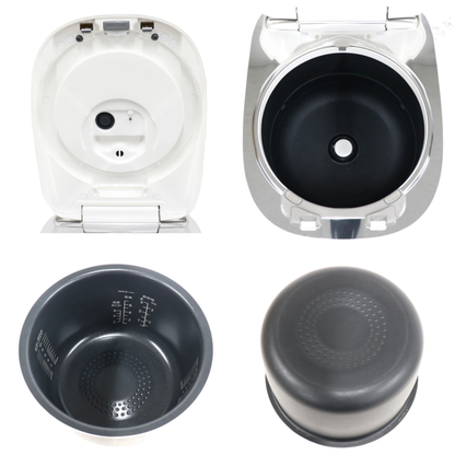 [10合炊き]パナソニック 可変圧力IHジャー炊飯器 SR-M18B sr-m18b-w  ホワイト 整備済みアウトレット品 [良い(B)]