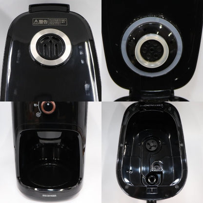 アイリスオーヤマ 全自動コーヒーメーカー WLIAC-A600  bliac-a600-bブラック 整備済みアウトレット品 [良い(B)]