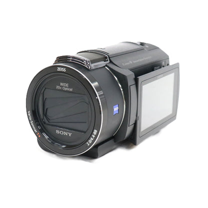 Sony デジタル4Kビデオカメラ FDR-AX45A バッテリー付属 fdr-ax45a-b  ブラック 整備済みアウトレット品 [良い(B)]