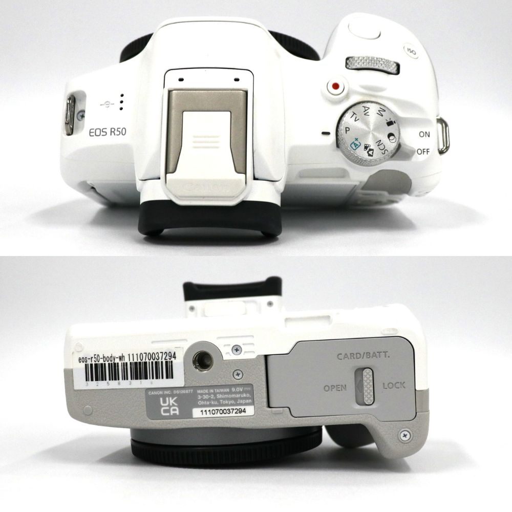 [中古(A)] CANON EOS R50 ボディ ミラーレス一眼 eos-r50-body-wh ホワイト[非常に良い]