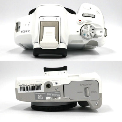 [中古(A)] CANON EOS R50 ボディ ミラーレス一眼 eos-r50-body-wh ホワイト[非常に良い]