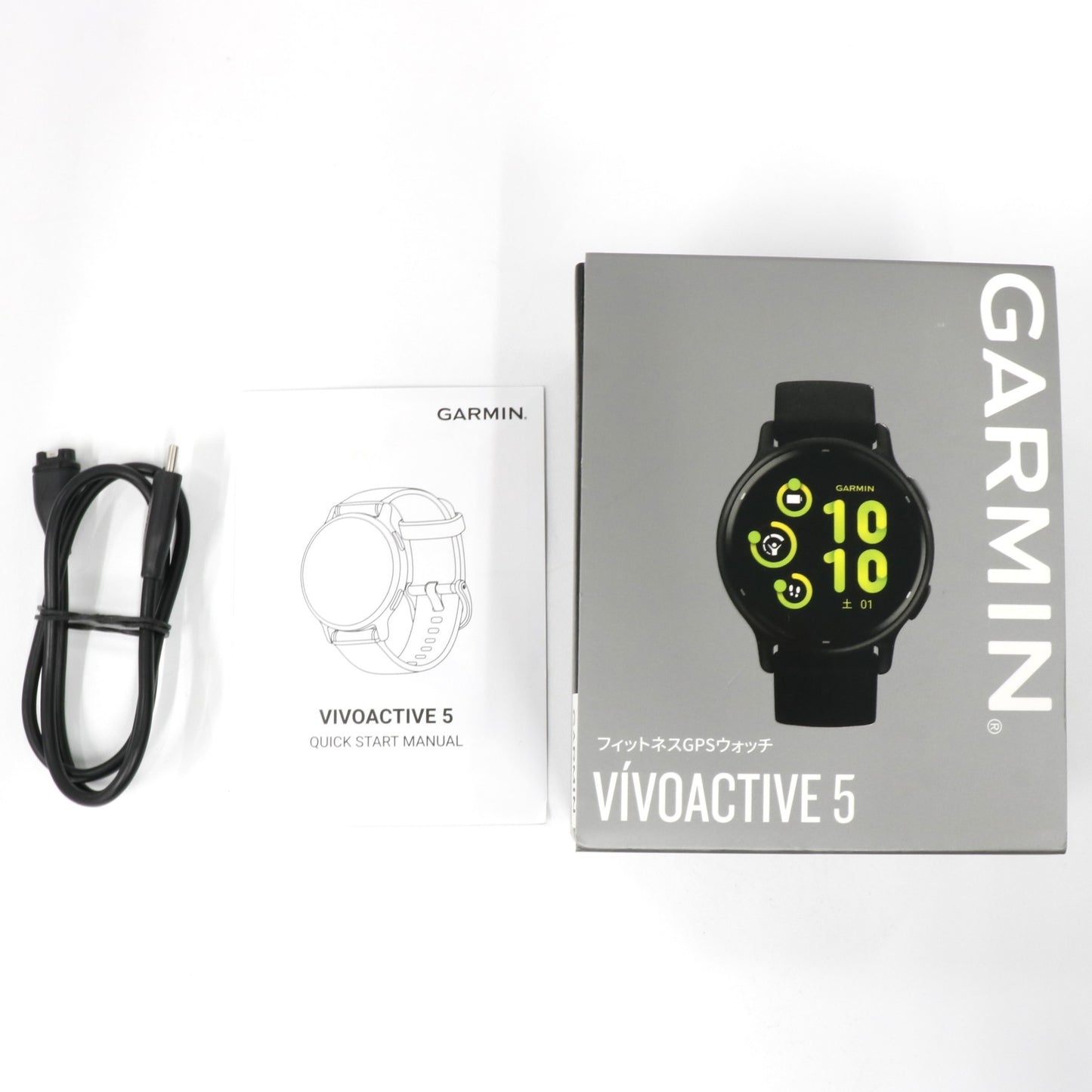 [中古(C)] ガーミン(GARMIN) vivoactive 5 フィットネスGPSウォッチ ブラック vivoactive-5  [可]