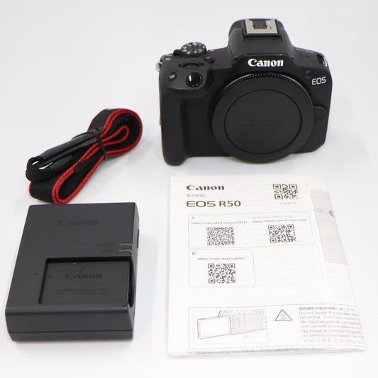 [中古(B)] CANON EOS R50 ボディ ミラーレス一眼 ブラック [良い]
