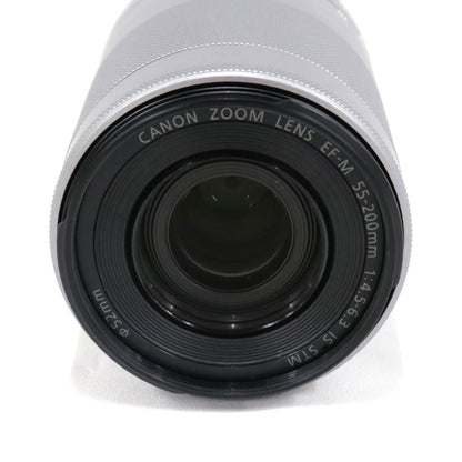 [中古(C)] CANON EF-M 55-200mm F4.5-6.3 IS STM 望遠ズームレンズ ef-m55-200-sl ef-m55-200-sl　[可]