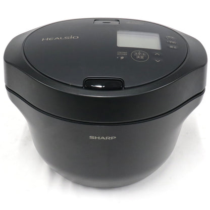 [ジャンク] シャープ ヘルシオ ホットクック KN-HW24H 2〜6人用 2.4L容量　kn-hw24h-b プレミアムブラック[難あり(D)]