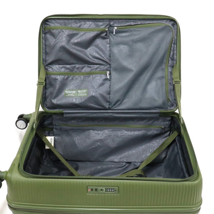 [8-10泊向けサイズ]AMERICAN TOURISTER CURIO スピナー75 エキスパンダブル 98L/拡張時114L ハードスーツケース americantourister-curio75-kh  カーキ 整備済みアウトレット品 [中古(C)]