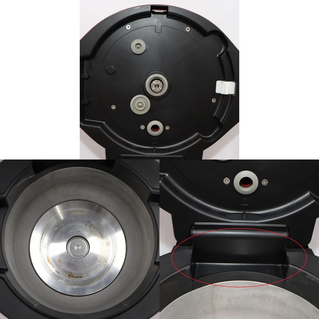 [ジャンク] シャープ ヘルシオ ホットクック KN-HW24G 2〜6人用 2.4L容量 レッド[難あり(D)]