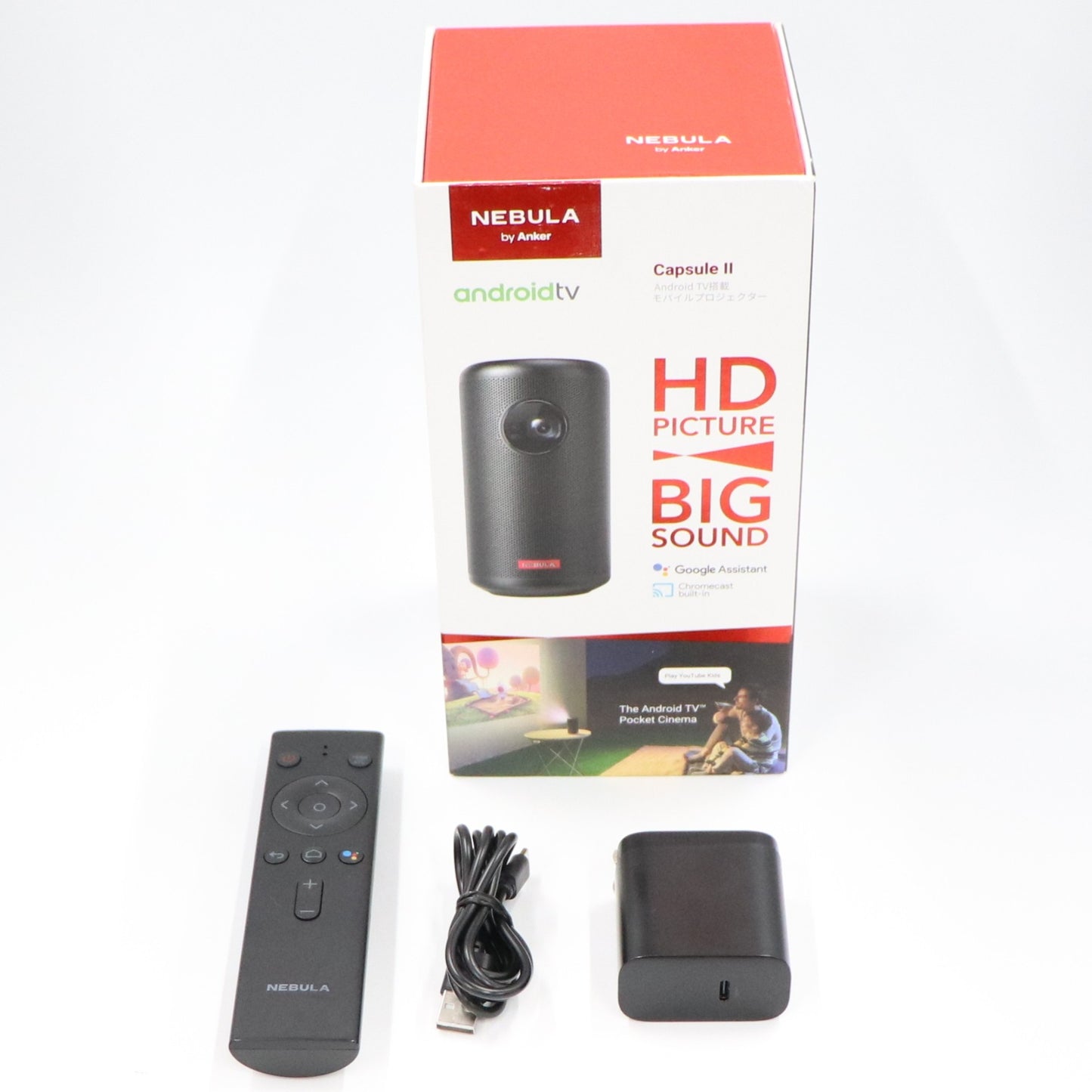 [ジャンク]   Anker Nebula Capsule II モバイルプロジェクター [難あり(D)]