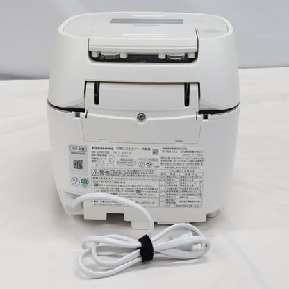 [5.5合炊き] パナソニック 可変圧力IHジャー炊飯器 SR-M10B　sr-m10b-w  ホワイト 整備済みアウトレット品 [良い(B)]