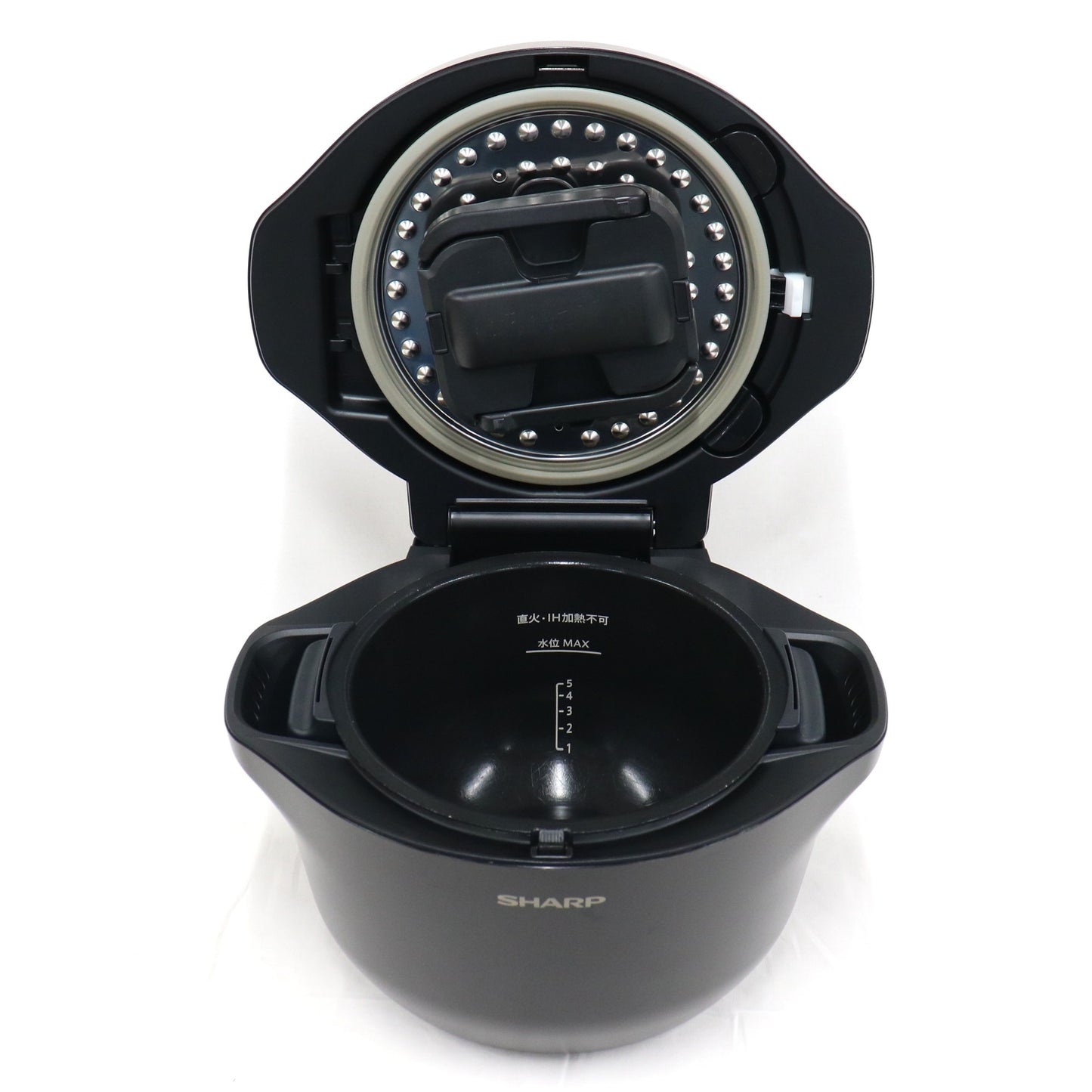 シャープ ヘルシオ ホットクック KN-HW24G 2〜6人用 2.4L容量 kn-hw24g-b  ブラック 整備済みアウトレット品 [中古(C)]